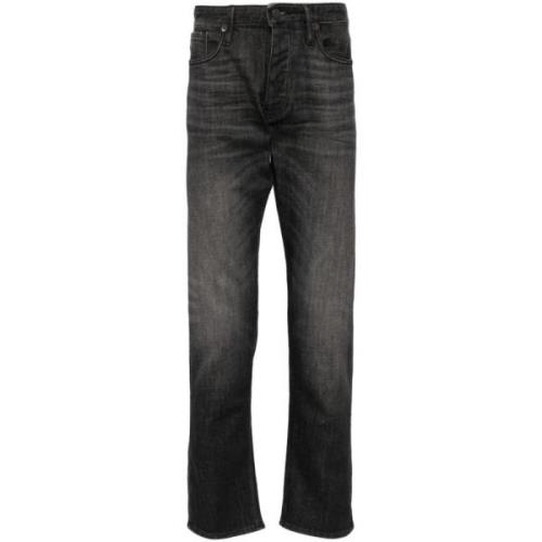 Emporio Armani Svarta Slim Fit Jeans Black, Herr