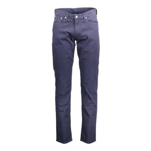 Gant Blå Ekologisk Bomull Slim Jeans Blue, Herr