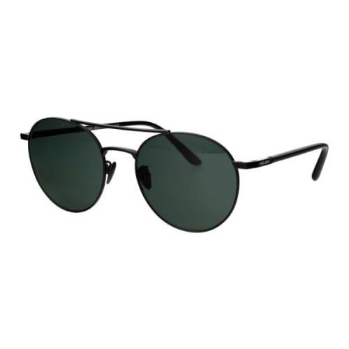 Giorgio Armani Stiliga solglasögon med modell 0Ar6156 Black, Herr