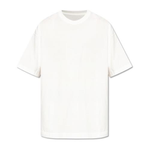 Issey Miyake Tryckt T-shirt White, Herr