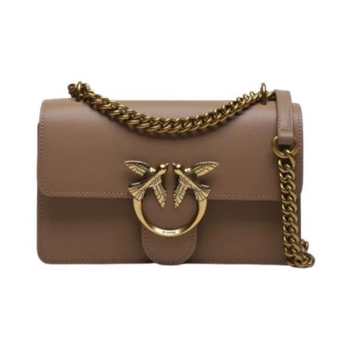 Pinko Stilfull Borsa Väska Beige, Dam