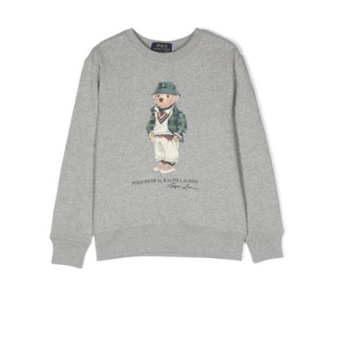 Ralph Lauren Grå Barn Crew-Neck Sweatshirt Gray, Herr