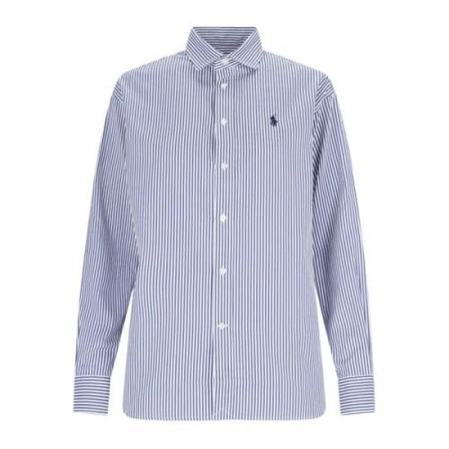 Ralph Lauren Blårandig Polo Skjorta Blue, Dam