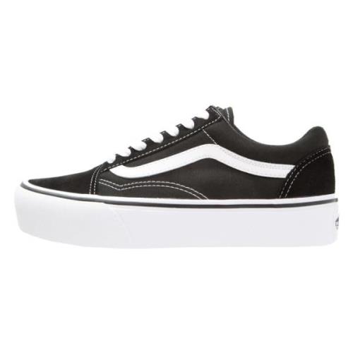 Vans Gamla Skool Platform Sneakers Black, Dam