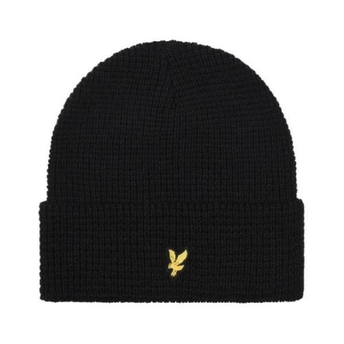 Lyle & Scott Waffle Beanie Huvudbonad Black, Herr