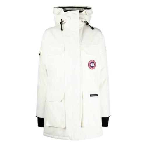 Canada Goose Vit Vinter Parka Jacka White, Dam