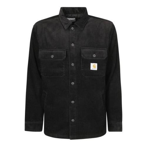 Carhartt Wip Skjortjacka med fickor och logotyp Black, Herr