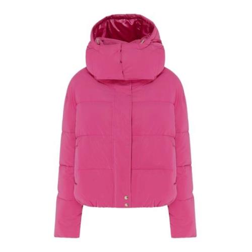 Patrizia Pepe Fuchsia Puffer Bomberjacka Purple, Dam