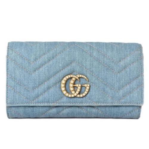 Gucci Vintage Pre-owned Canvas plnbcker Blue, Dam