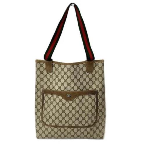 Gucci Vintage Pre-owned Canvas gucci-vskor Brown, Dam