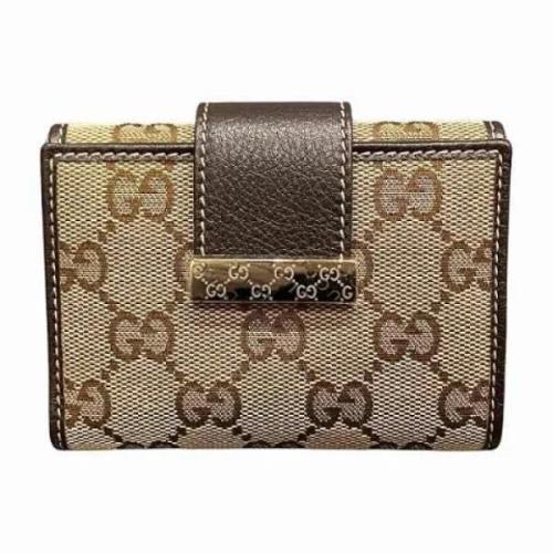 Gucci Vintage Pre-owned Canvas plnbcker Brown, Herr