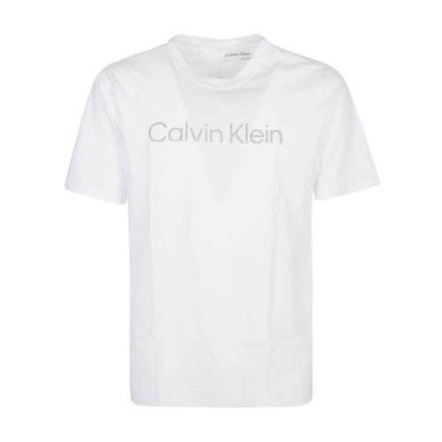 Calvin Klein Sportiga Vita T-shirts och Polos White, Herr