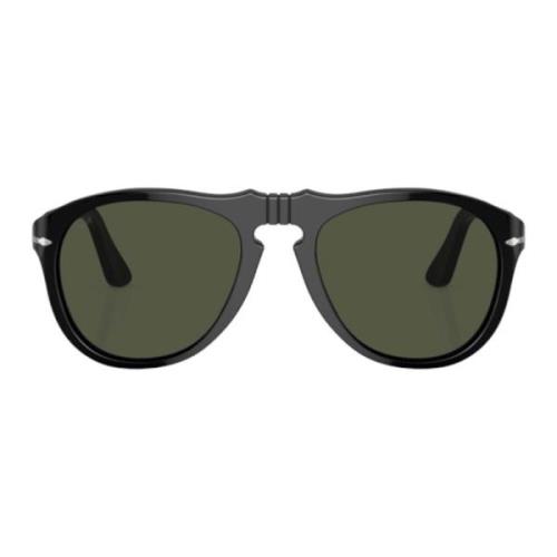 Persol Klassiska Pilotstil Solglasögon Black, Herr