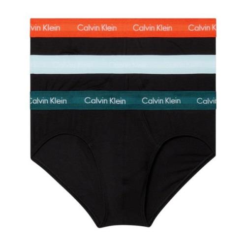 Calvin Klein Svart Tryckt Herr Bomullsunderkläder Black, Herr