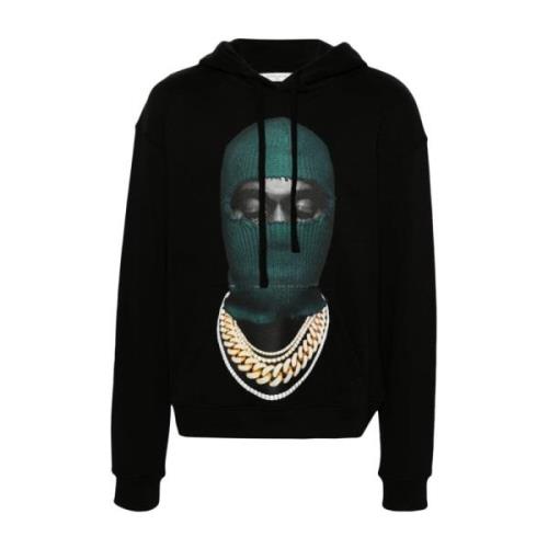 IH NOM UH NIT Svart Hoodie Mask 20 Black, Herr