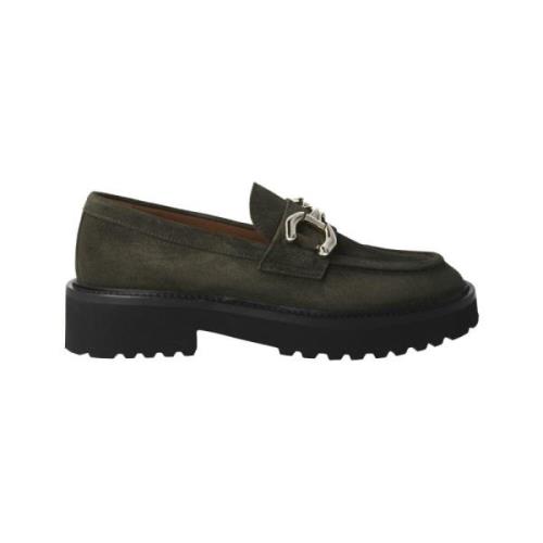 Calce Grön Mocka Dam Loafer Green, Dam