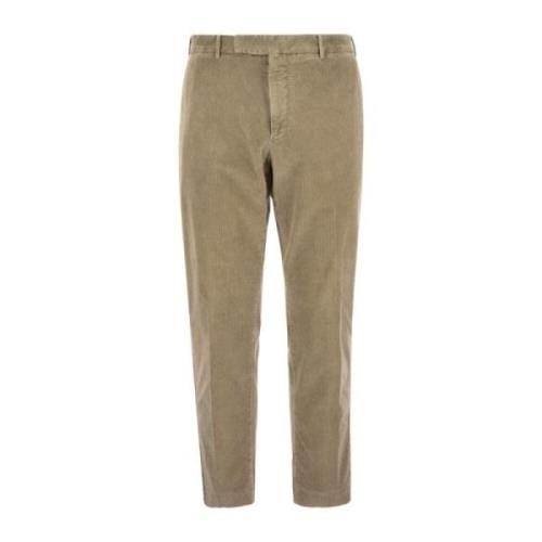 PT Torino Cropped Trousers Beige, Herr