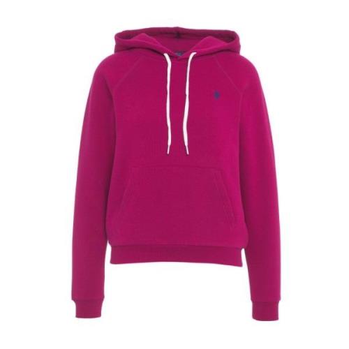 Polo Ralph Lauren Hoodie med broderat logotyp och känguruficka Purple,...