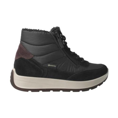 ara Svart Gore-Tex Dam Sneaker Boot Black, Dam