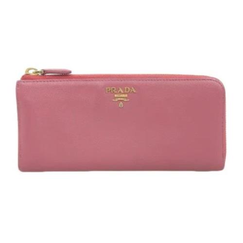 Prada Vintage Pre-owned Laeder plnbcker Pink, Dam