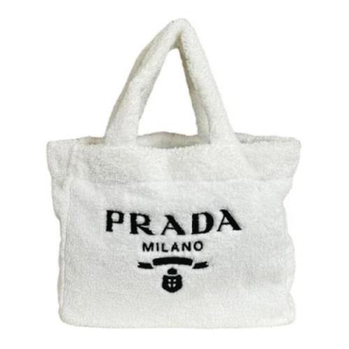 Prada Vintage Pre-owned Canvas prada-vskor White, Dam