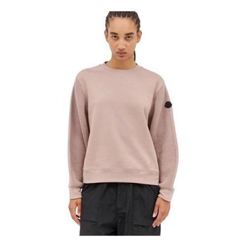 Moncler Ullpaneler Crewneck Sweatshirt Pink, Dam