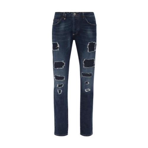 Philipp Plein Denim Jeans Kollektion Aw23 Blue, Herr