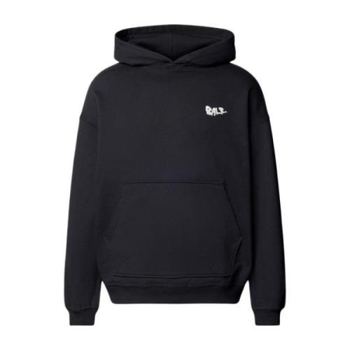 Balr. Jet Svart Regular Hoodie Black, Herr