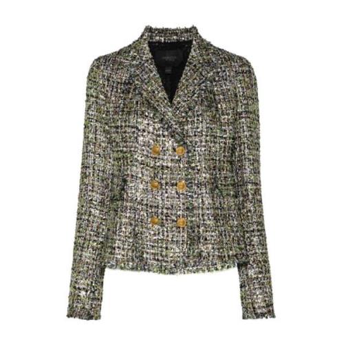 Giambattista Valli Tweed Blazer Jacka Green, Dam