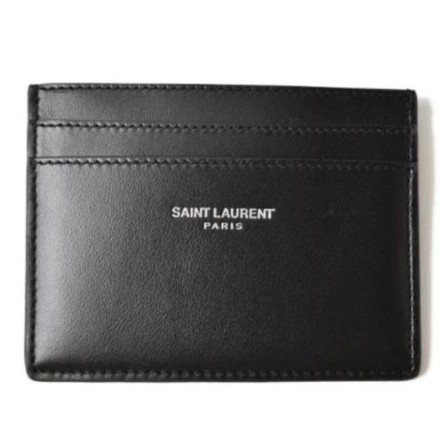 Yves Saint Laurent Vintage Pre-owned Laeder plnbcker Black, Herr