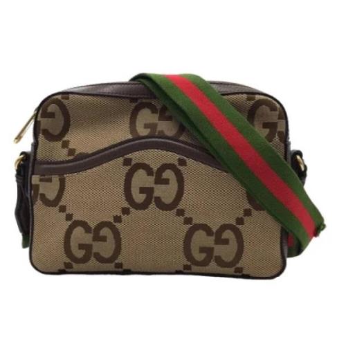 Gucci Vintage Pre-owned Canvas gucci-vskor Brown, Dam