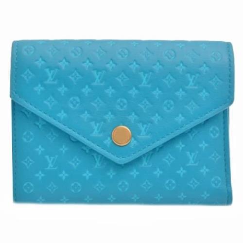 Louis Vuitton Vintage Pre-owned Laeder plnbcker Blue, Dam