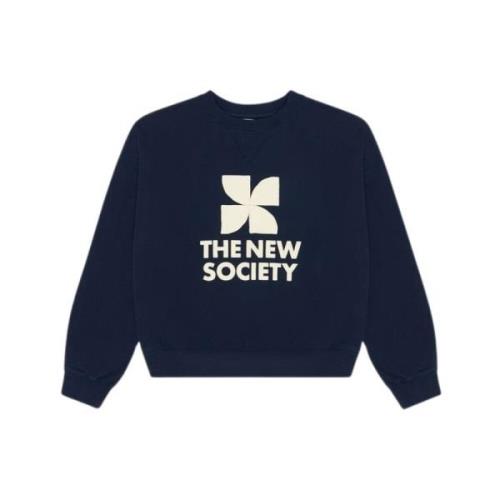 The New Society Mysig Midnight Navy Space Woman Sweater Blue, Dam