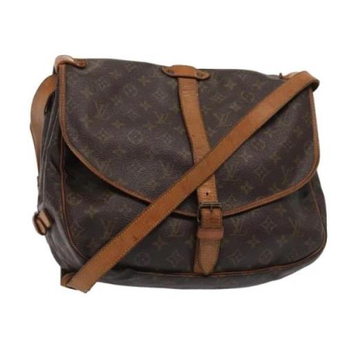 Louis Vuitton Vintage Pre-owned Canvas louis-vuitton-vskor Brown, Dam