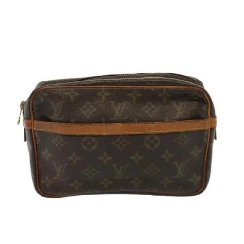 Louis Vuitton Vintage Pre-owned Canvas kuvertvskor Brown, Dam