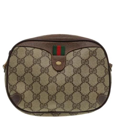 Gucci Vintage Pre-owned Canvas gucci-vskor Beige, Dam