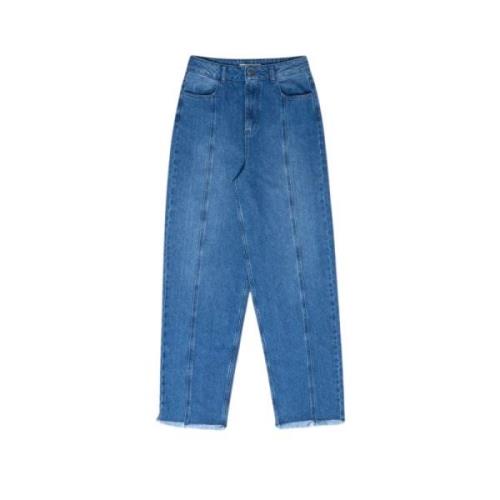 The New Society Seattle Denim Byxor Blå Allure Blue, Dam