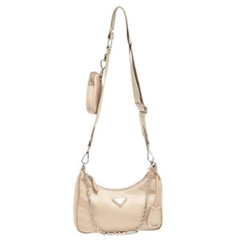 Prada Vintage Pre-owned Laeder prada-vskor Beige, Dam