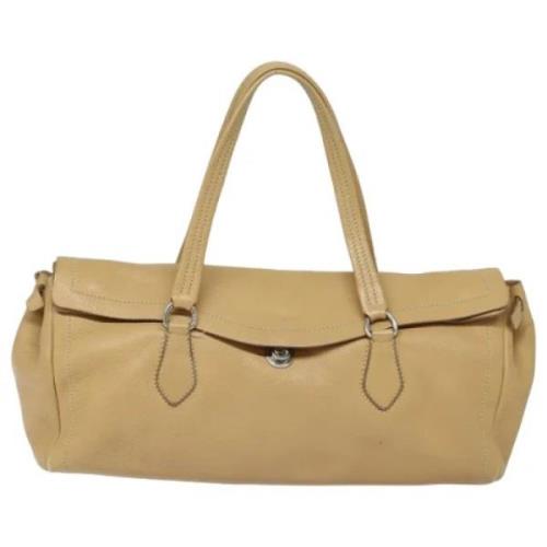 Prada Vintage Pre-owned Laeder shoppers Beige, Dam