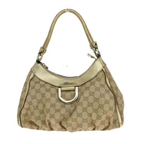 Gucci Vintage Pre-owned Canvas gucci-vskor Beige, Dam