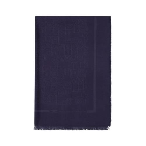 Elisabetta Franchi Trendy Scarf Blue, Dam