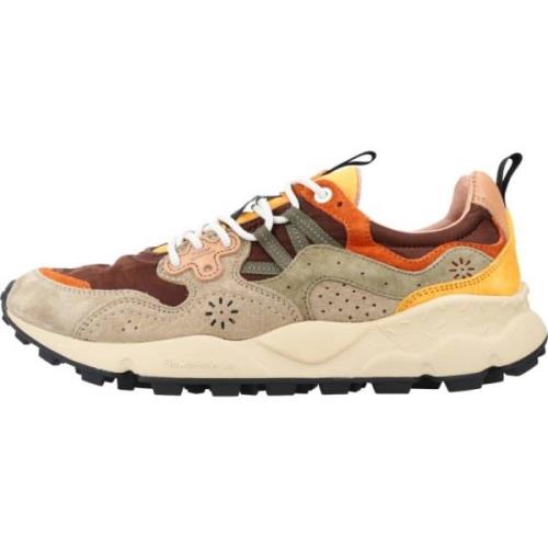 Flower Mountain Stiliga Herr Sneakers Brown, Herr