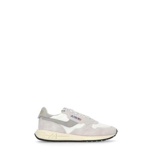 Autry Vita Lädersneakers med Mockainsatser White, Dam