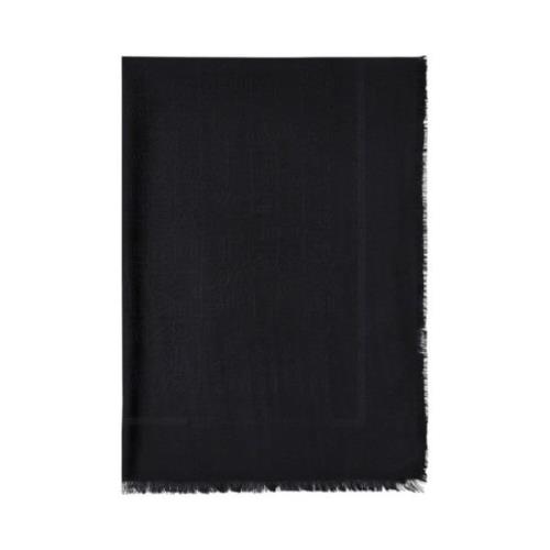 Elisabetta Franchi Trendy Scarf for Women Black, Dam