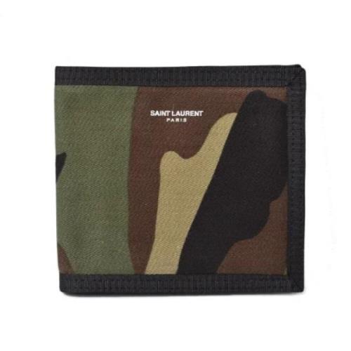 Yves Saint Laurent Vintage Pre-owned Canvas plnbcker Green, Dam