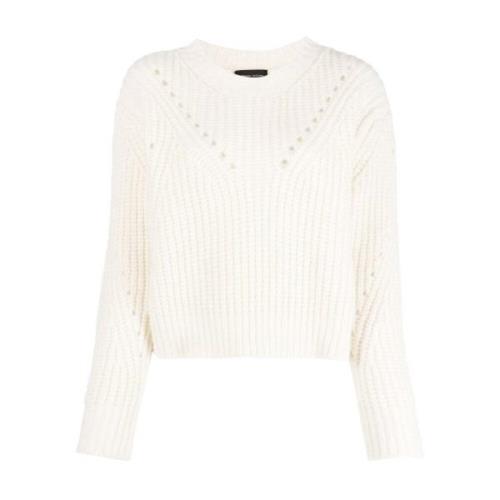 Roberto Collina Stilig Pullover Girocollo White, Dam