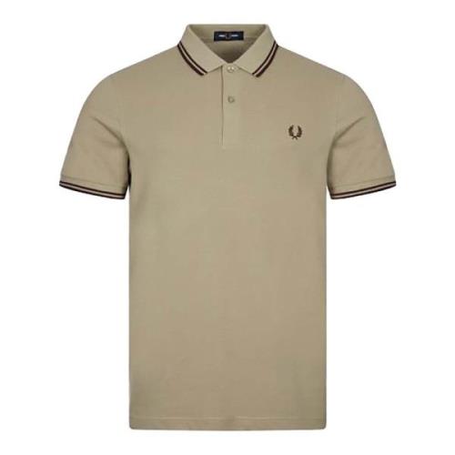 Fred Perry Långärmad Twin Tipped Polo Shirt Gray, Herr