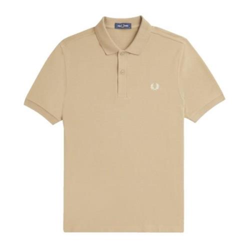 Fred Perry Slim Fit Plain Polo Silver Blue Beige, Herr