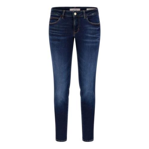 Guess Slim Fit Skinny Jeans Carrie Dark Blue, Dam