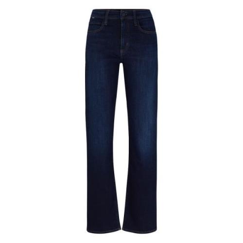 Hugo Boss Parkway Straight Fit Denim Jeans Blue, Dam